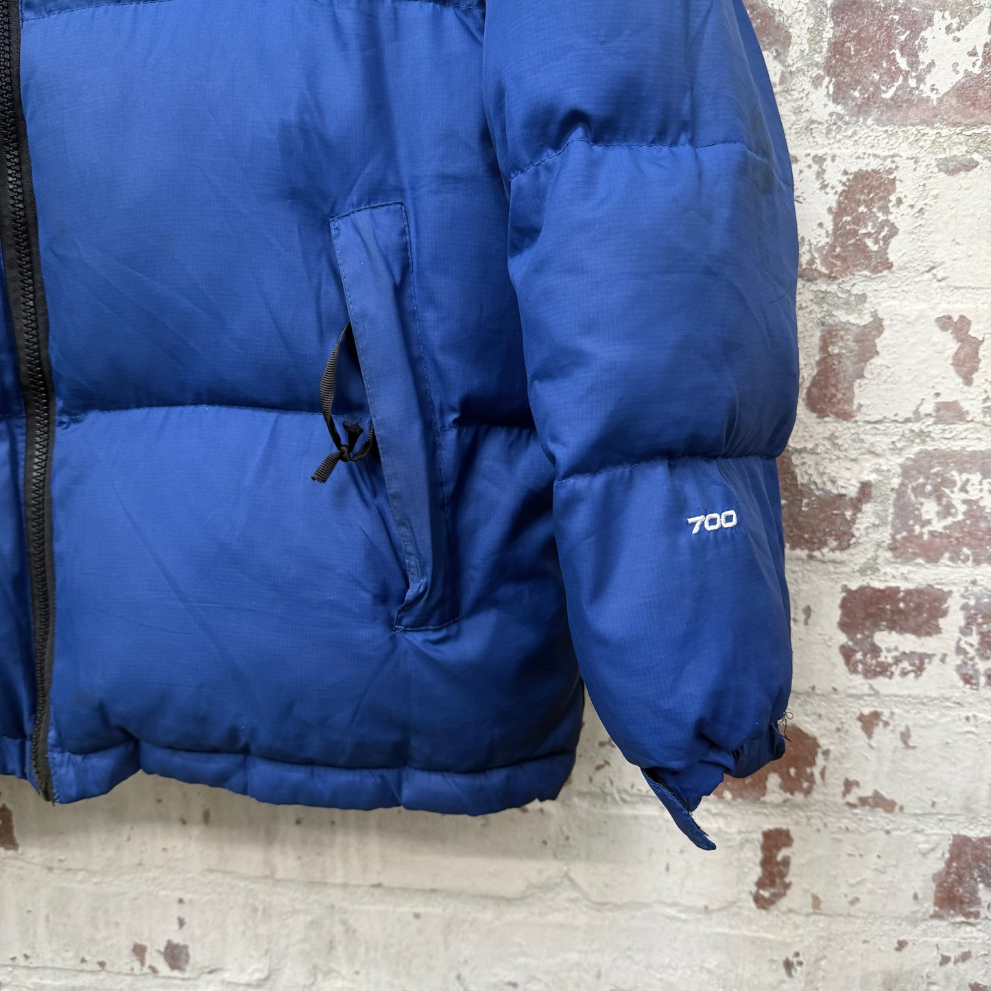 Blue and Black The North face Puffer Jacket