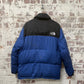 Blue and Black The North face Puffer Jacket