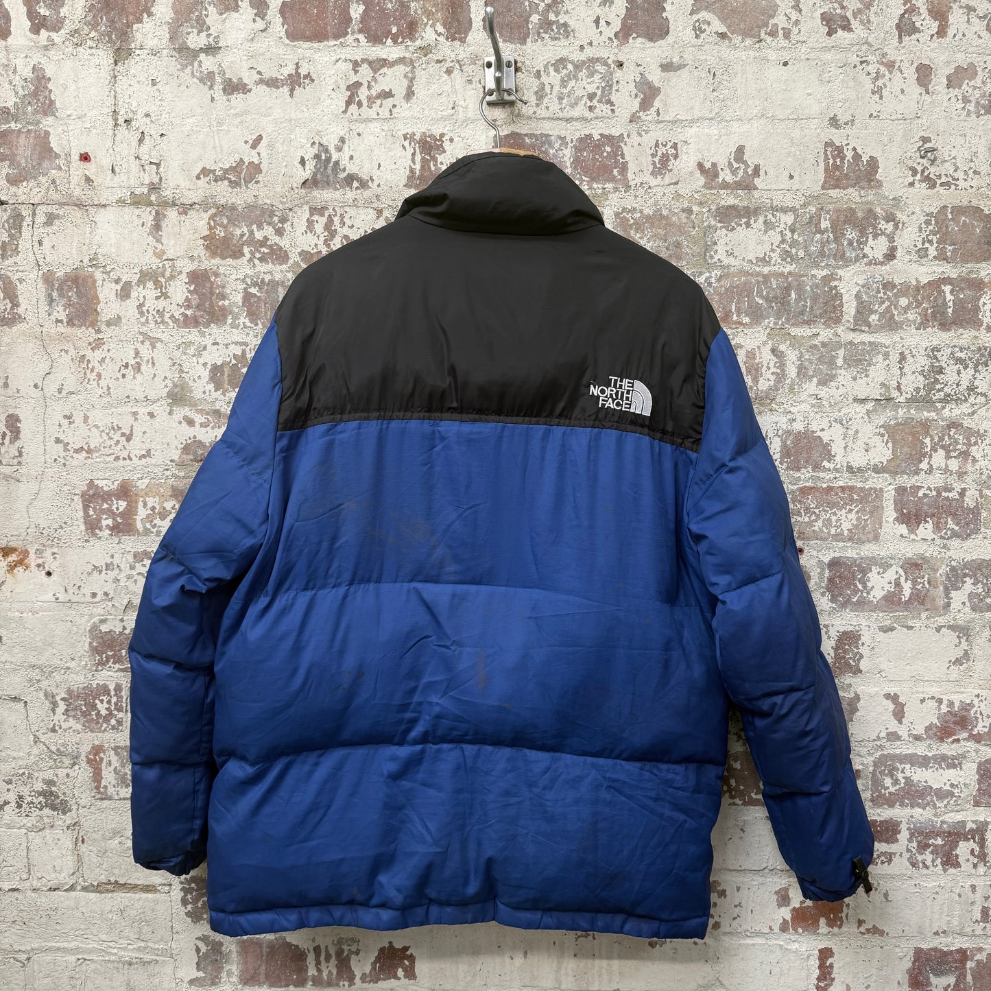 Blue and Black The North face Puffer Jacket