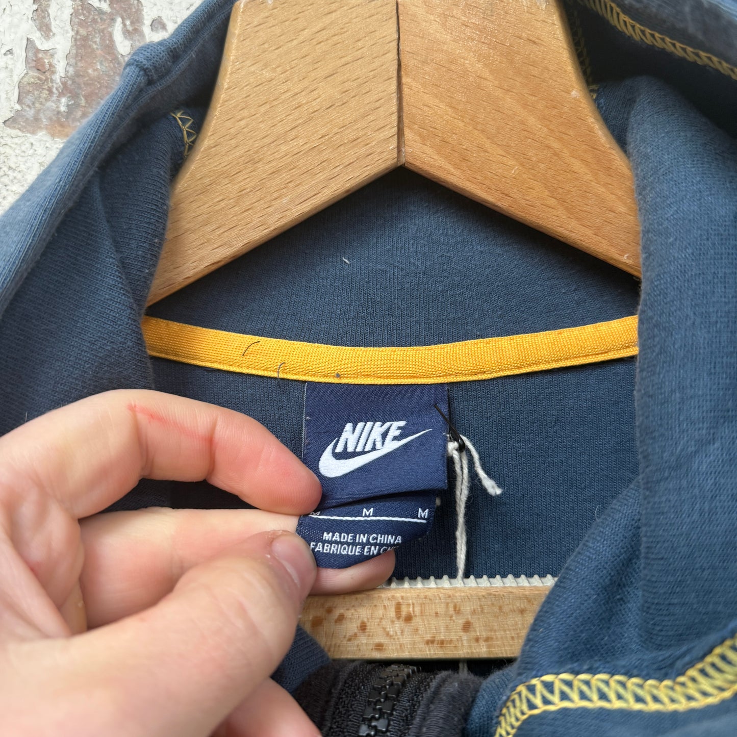 Navy Nike Zip Up Hoodie Jumper