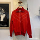 1980s Red Graphic Track Top