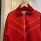 1980s Red Graphic Track Top