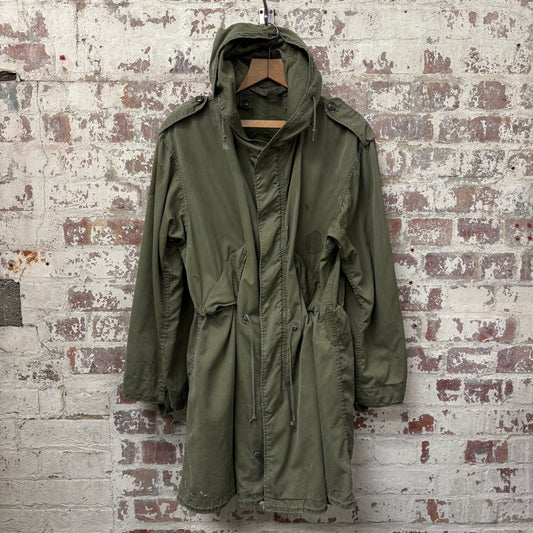 1950s Green US Army Fish Tail Parka Coat