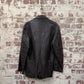 1980s Brown Leather Blazer Style Jacket