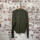 1960s Green Wool Patterned Knitted Jumper
