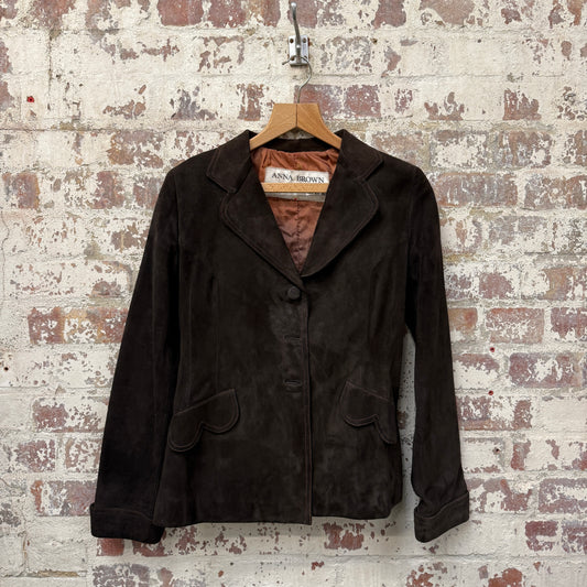 1960s Brown Suede Leather Jacket