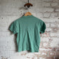 1940s Green Wool Knitted Blouse Top