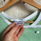 1960s Green Holstar British Polo Shirt Blouse Vest
