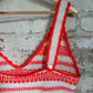 1970s Orange Knitted Vest Tank Top Blouse