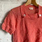 1940s Peach Wool Knitted British Jumper