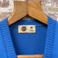 1970s Blue 'Pick" Knitted Tank Top Jumper
