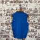 1970s Blue 'Pick" Knitted Tank Top Jumper