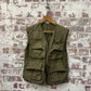 1980s Khaki Green Belstaff Tactical Gilet Jacket