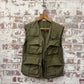 1980s Khaki Green Belstaff Tactical Gilet Jacket