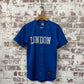 2000s Blue 'London' Button Up Baseball Jersey