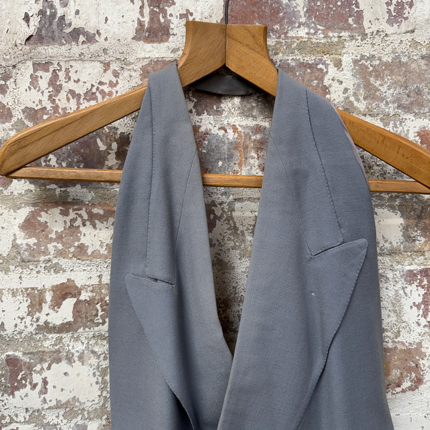 1940s Grey Double Breasted Waistcoat