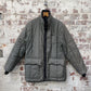 1980s Grey British Padded 'Beaver" Jacket