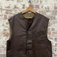 1960s Brown British Military Leather Jerkin Jacket