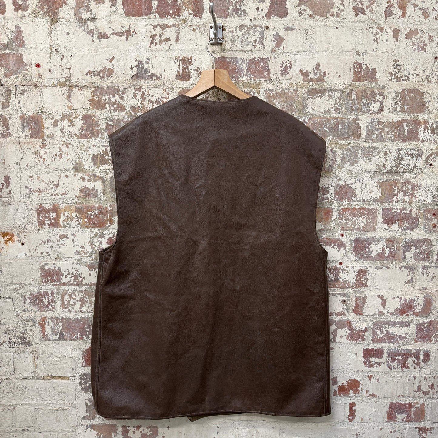 1960s Brown British Military Leather Jerkin Jacket
