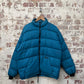 1980s Turquoise British Down Filled Puffer Jacket