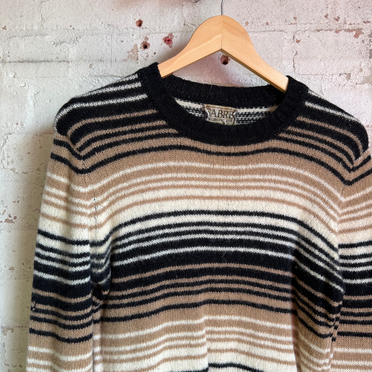 1970s Striped Wool Knitted Jumper