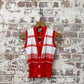 1970s Red Knitted Button Tank Top Jumper