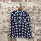 1980s Navy Checkered Button Up Shirt