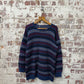 1980s Navy Fairisle Knitted Jumper