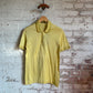 1980s Yellow Italian Cotton Polo Shirt Top