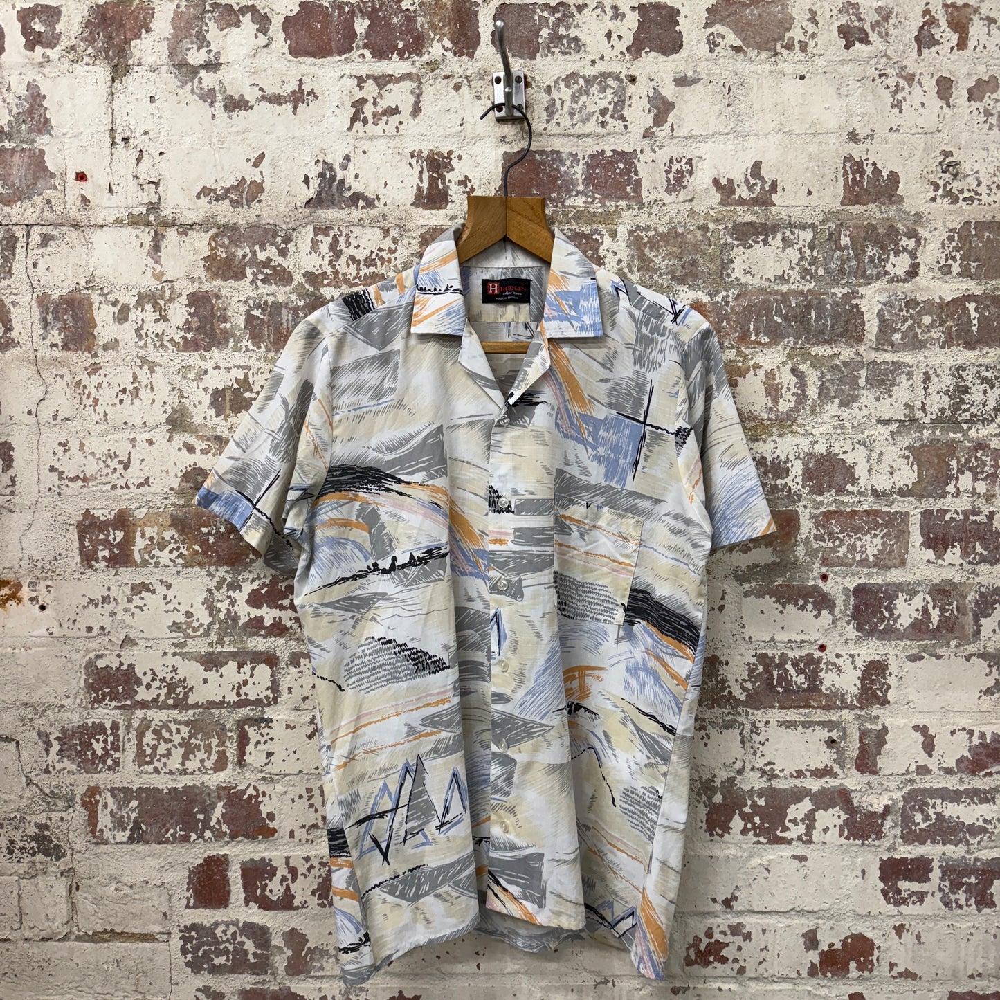 1970s Patterned British Leisure Shirt