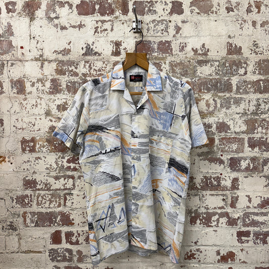 1970s Patterned British Leisure Shirt