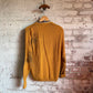 1970s Orange Waffle Knitted Cardigan Jumper