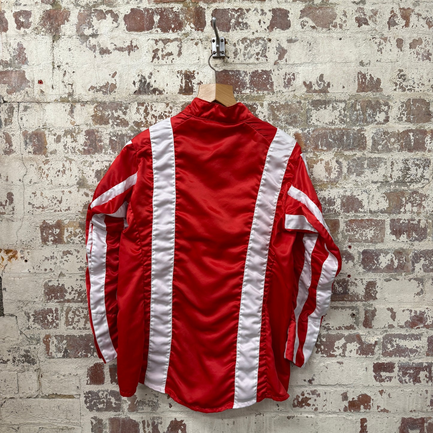1960s Red Patterned Jockey Jacket with Hat