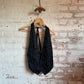 1930s Black Patterned Formal Waistcoat