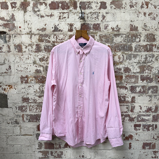Pink Ralph Lauren Blaire Button Up Shirt