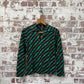 1970s Green Patterned Button Up Shirt