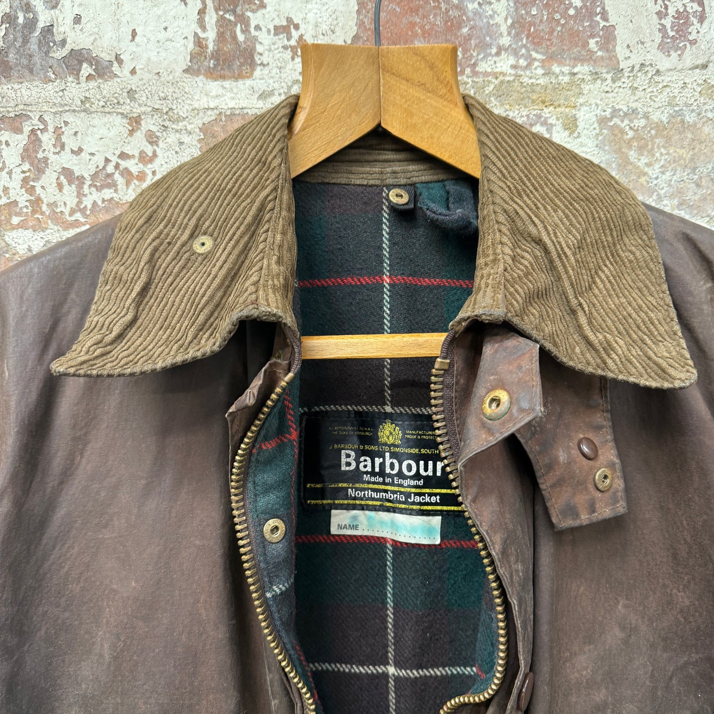 1970s Brown Wax Barbour Northumbria Jacket