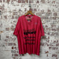 1990s Red Puma Flock Print Sports T-Shirt