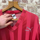1990s Red Puma Flock Print Sports T-Shirt
