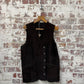 1960s Dark Brown Suede leather Waistcoat