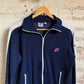 1980s Navy Zip Up Track Top