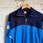 1980s Blue and Navy Zip Up Track Top