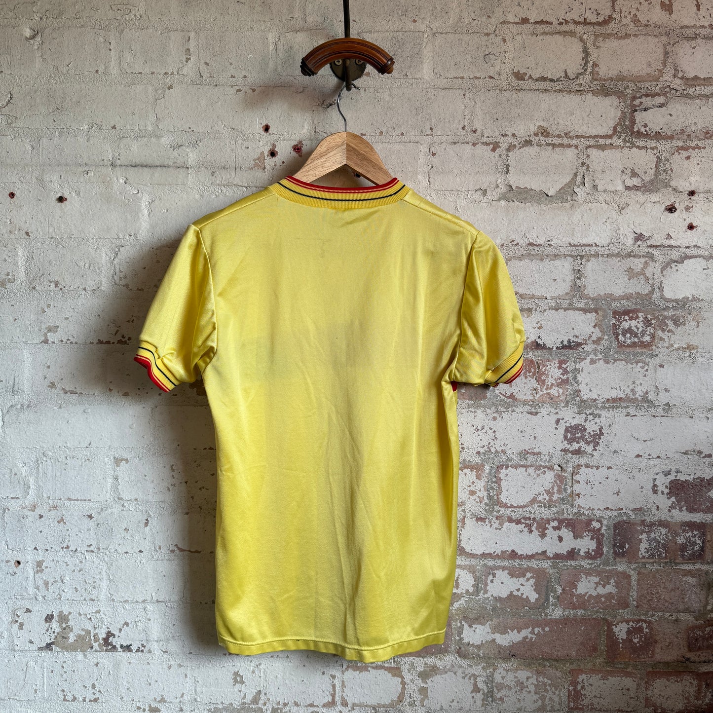 1980s Yellow Umbro Watford Home Football Kit Shirt