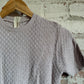 1950s Beige Wool Patterned Zip Shirt