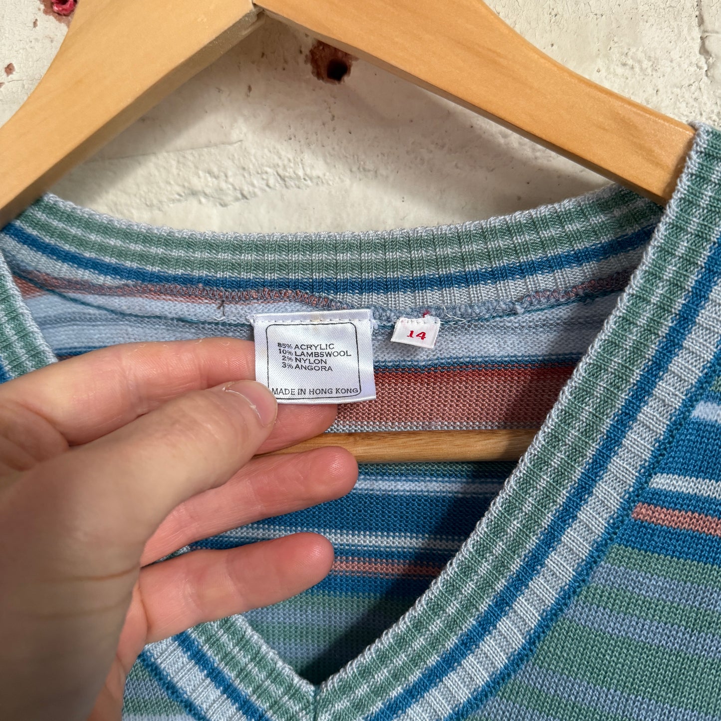 1970s Striped Knitted Jumper