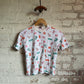 1970s White Graphic Towelling T-Shirt