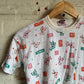 1970s White Graphic Towelling T-Shirt
