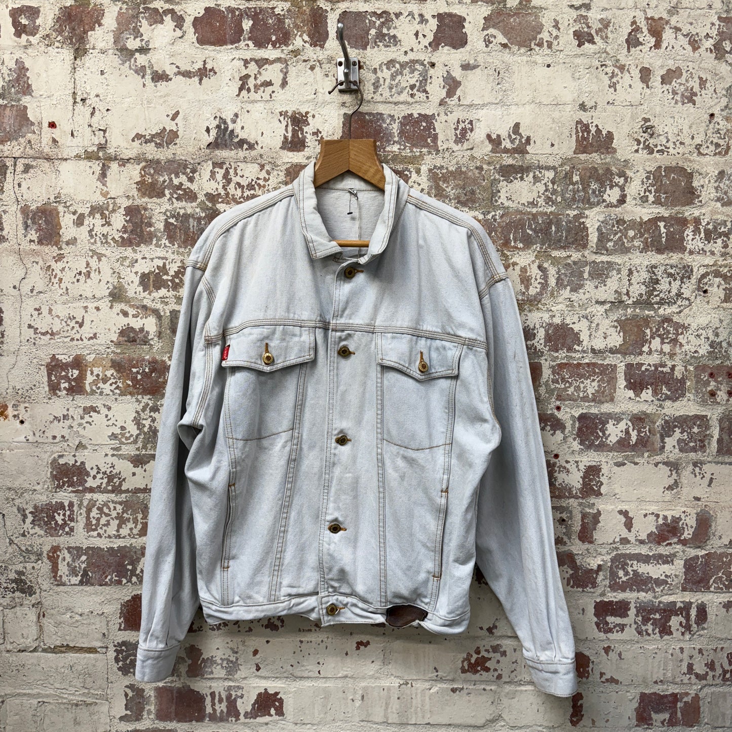 1980s Baby Blue Denim Jacket