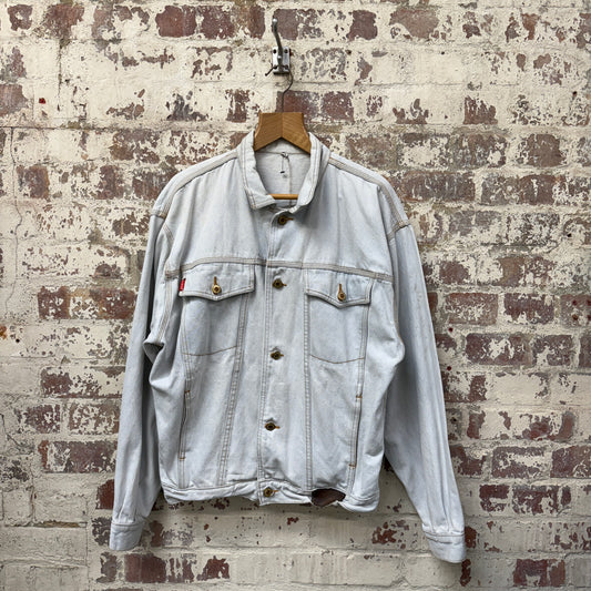 1980s Baby Blue Denim Jacket