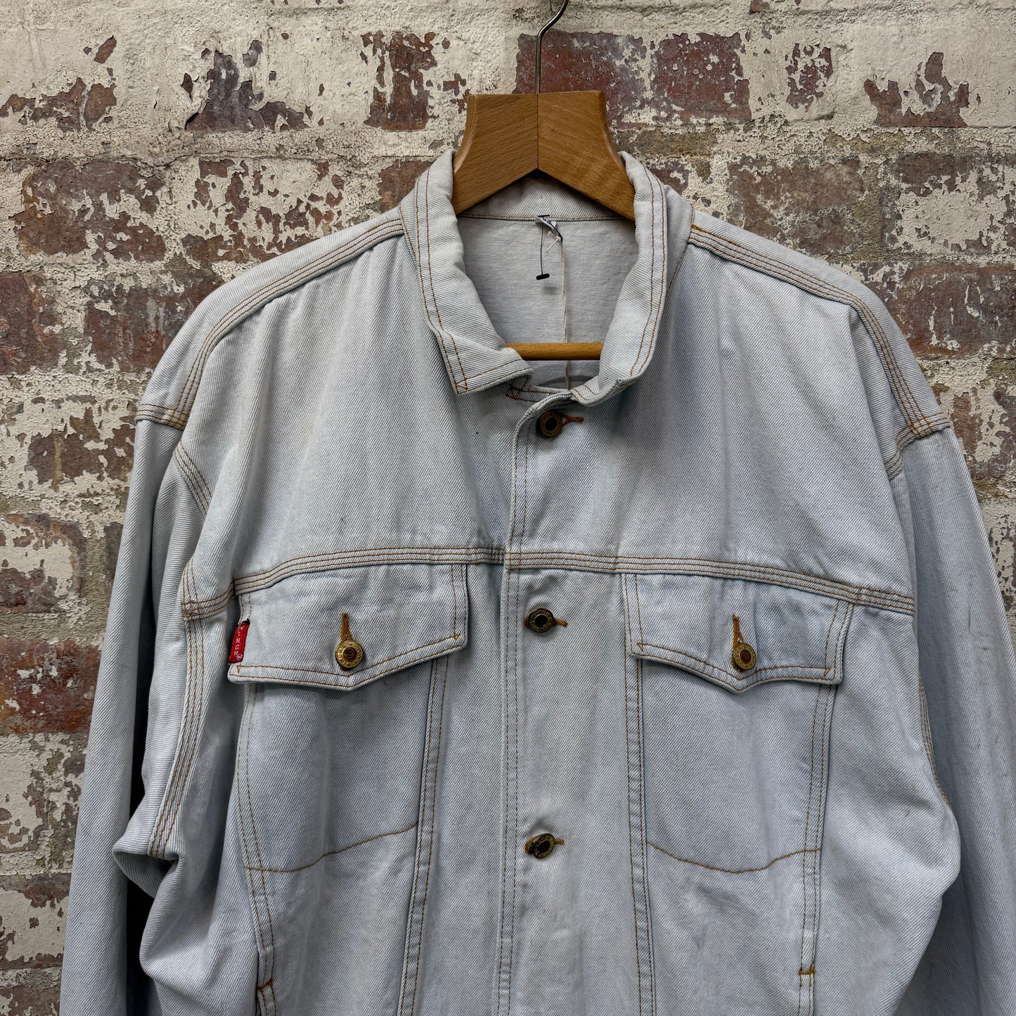 1980s Baby Blue Denim Jacket